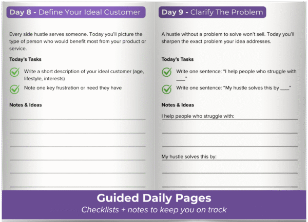 30-Day Side Hustle Planner - Image 3
